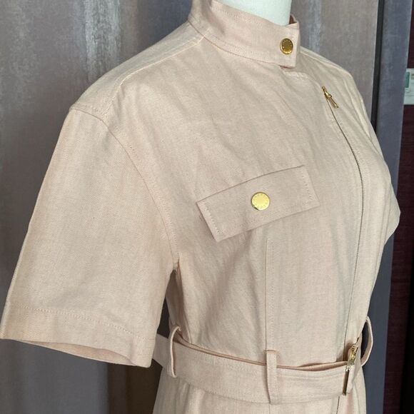 Sandro Pink Flutter Sleeve Jumpsuit, US2 - Picture 8 of 15